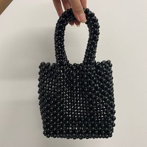✨NWT✨ UNIQUE MARBLE-FEEL BLACK PURSE | MINI BAG